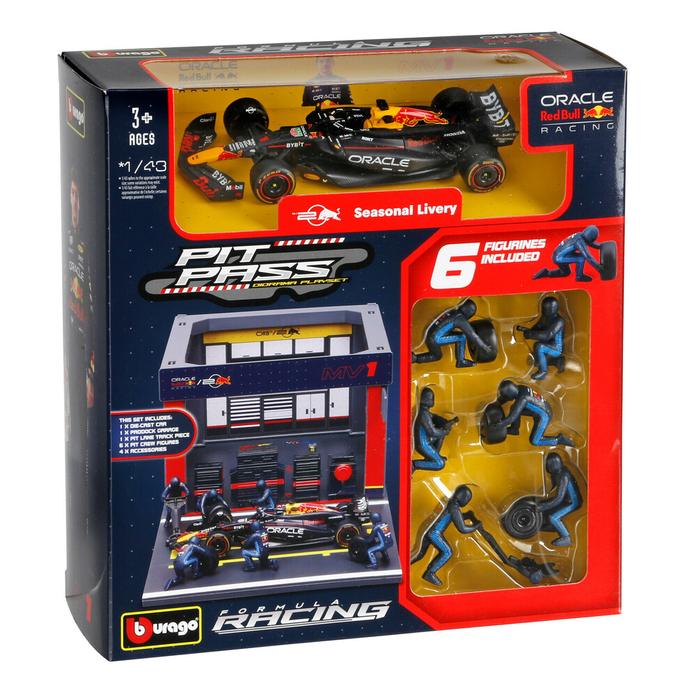 Μινιατουρες Pit Stop Red Bull RB20 Verstappen 1:43 Burago LAMPA 1τεμ. - Thumbnail 2