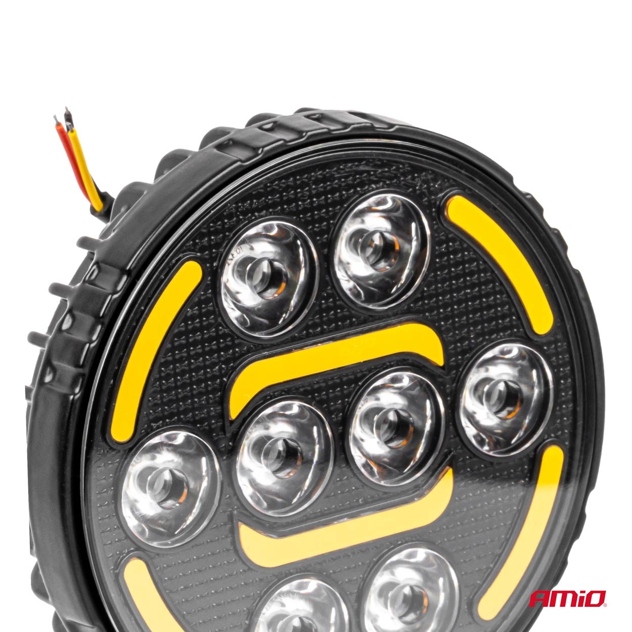 AMIO - Προβολέας Εργασίας LED AWL80 Spot 48W 2400LM Με Λευκό + Κίτρινο Φώς Προειδοποίησης  9/36V - 1 Τεμ. (04424/AM) - Thumbnail 6