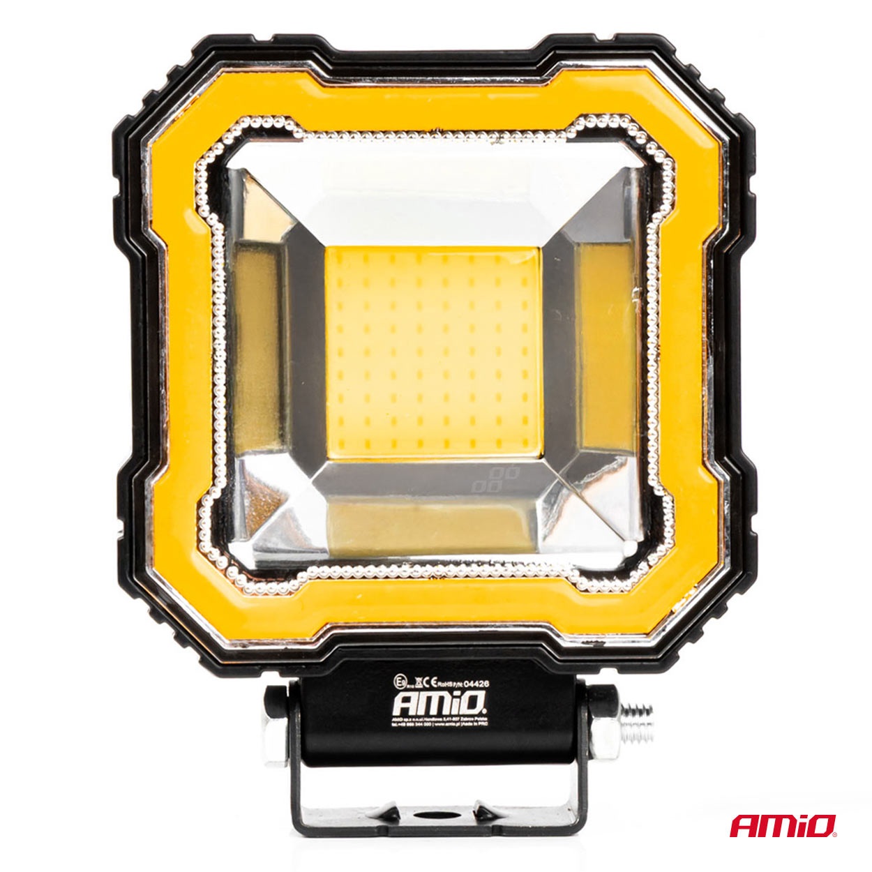 AMIO - Προβολέας Εργασίας LED AWL82 Flood 48W 3600LM 6500K Με Σταθερή Κίτρινη LED Μπάρα – 9–36V - 1 Τεμ. (04426/AM) - Thumbnail 6