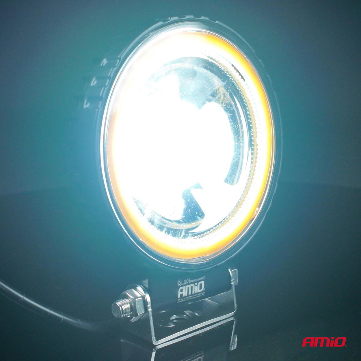 AMIO - Προβολέας Εργασίας LED AWL83 Flood 48W 3600LM 6500K Με Σταθερή Κίτρινη LED Μπάρα - 1 Τεμ. (04427/AM) - Thumbnail 3