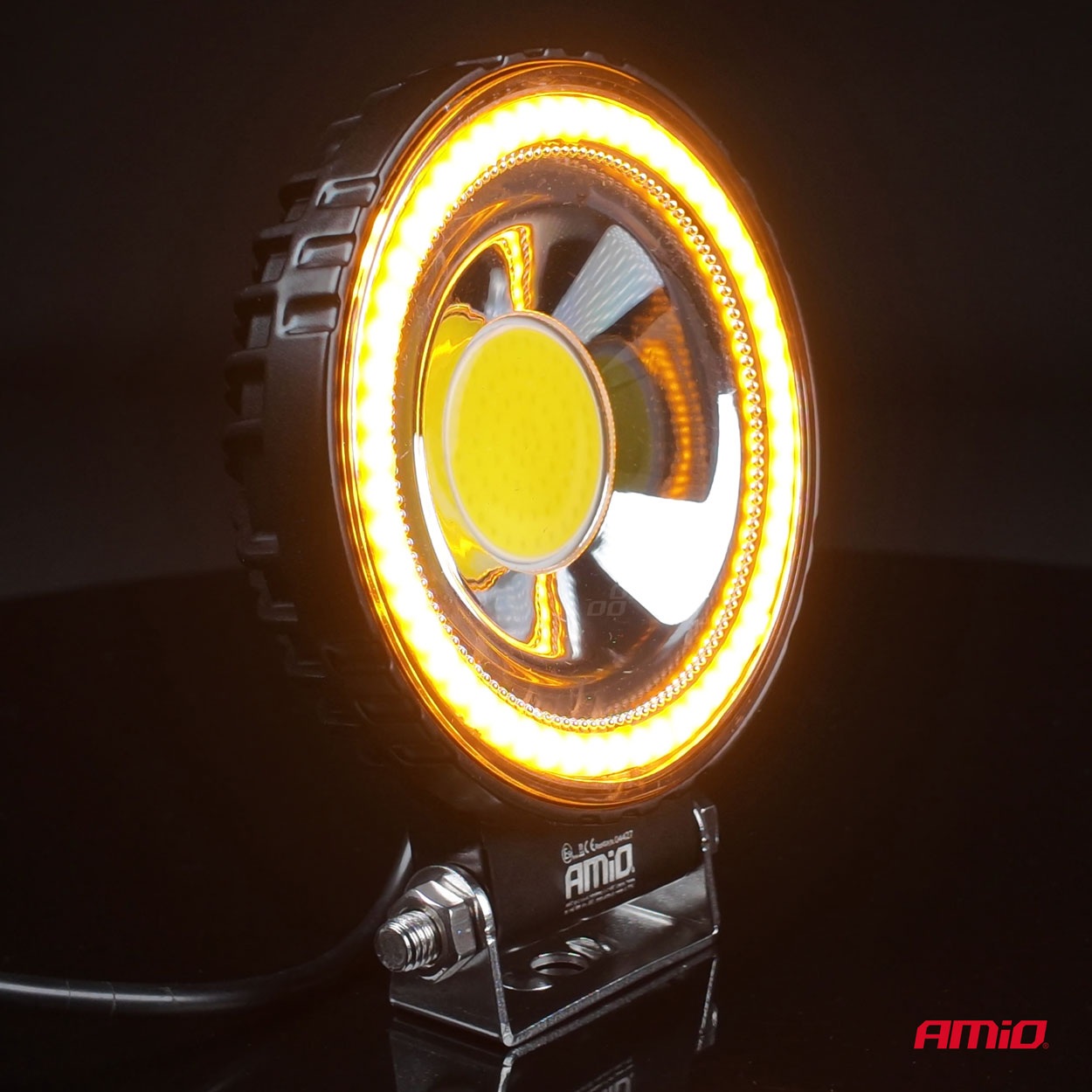 AMIO - Προβολέας Εργασίας LED AWL83 Flood 48W 3600LM 6500K Με Σταθερή Κίτρινη LED Μπάρα - 1 Τεμ. (04427/AM) - Thumbnail 4