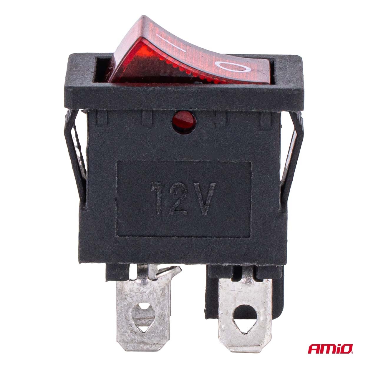 AMIO - Διακόπτης Rocker 12/24V 20A Με Κόκκινο Φωτισμό – Για Οχήματα & Βιομηχανικές Εφαρμογές - 1 Τεμ. (04440/AM) - Thumbnail 2