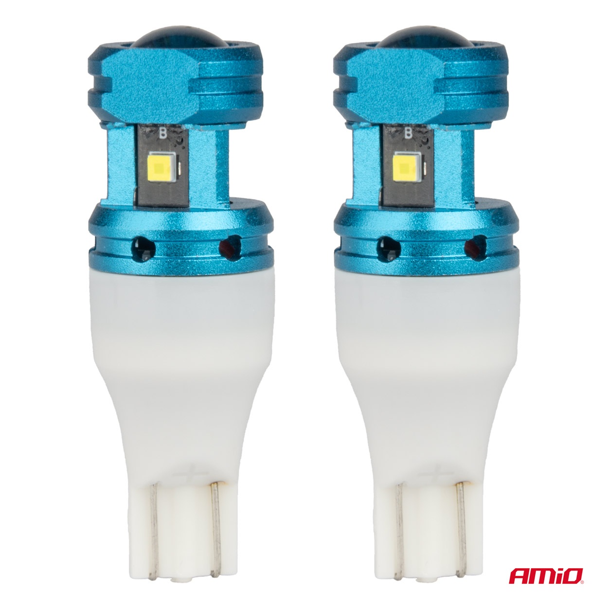 AMIO - Λάμπες LED Canbus T15 (W16W) 4SMD 1860XS Λευκή 6000K 12V/24V Για Φώτα Όπισθεν, Πινακίδας & Χώρου Αποσκευών - 2τεμ. (04251/AM) - Thumbnail 2