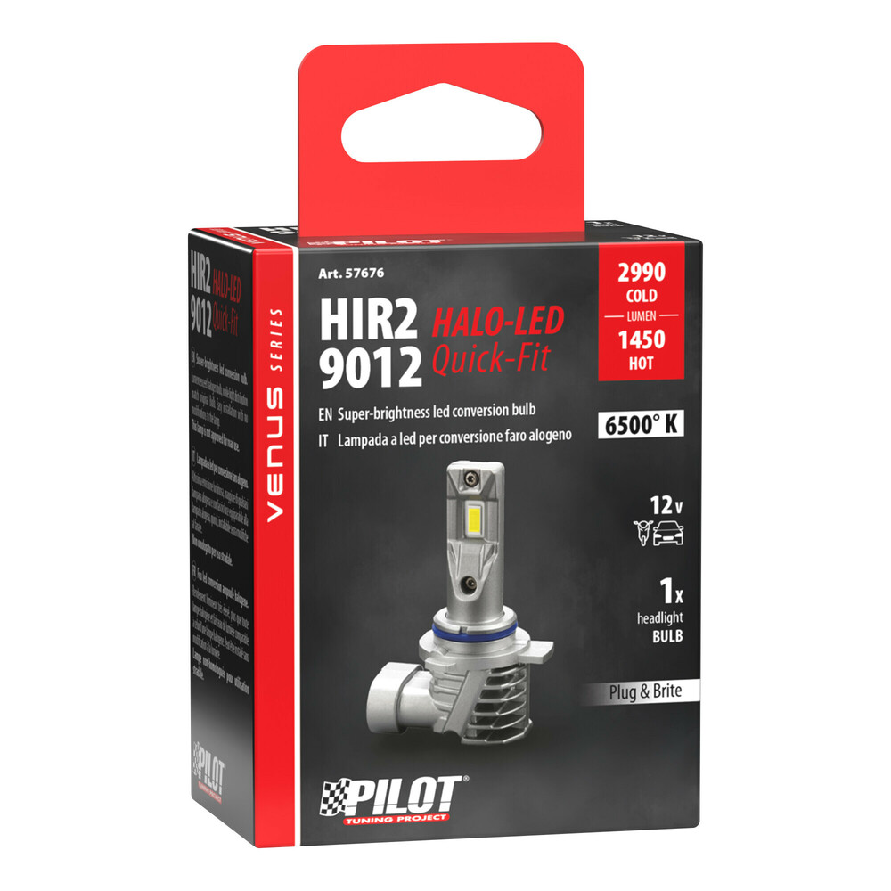 LAMPA - LED Λάμπα Αυτοκινήτου Halo Venus Series HIR2 (9012) 12V 10W Quick-fit – Υψηλής Φωτεινότητας, Fanless Technology - 1 Τεμ. (L5767.6) - Thumbnail 3