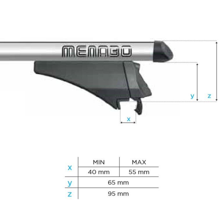 MENABO Μπαρες Οροφης Αλουμινιου Tiger Xl Silver 131.5 Cm Σε Ασημι Χρωμα Για Cadillac Escalade V 5 Doors 2022> Με Flush Ή Raised Rails - 2 Τεμ. (8500/μβ) - Thumbnail 11