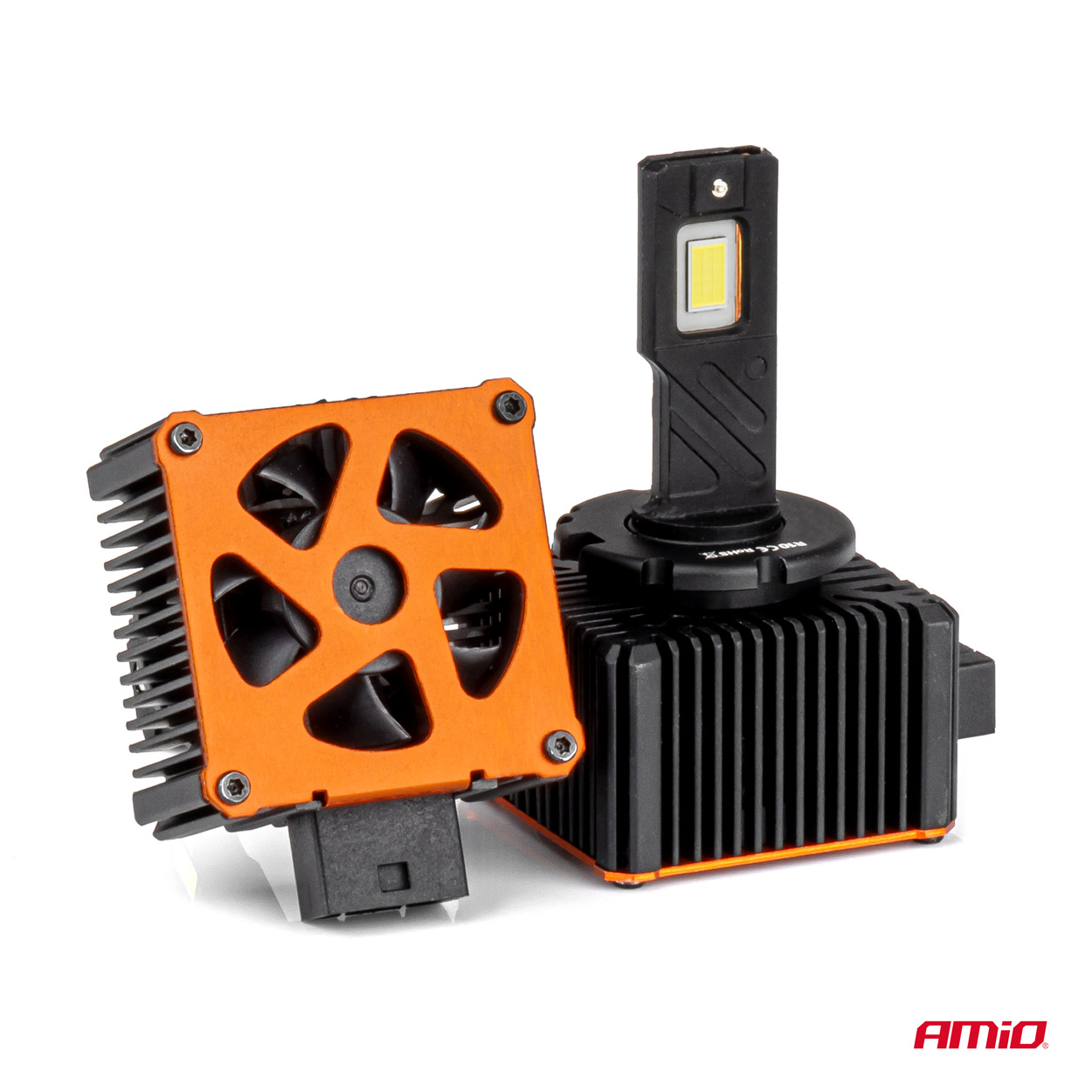 AMIO - Λαμπτήρες LED Φώτων Εμπρός Τύπου D1S/D1R Βάση PK32D-2 Τάση Λειτουργίας 12V Απόδοσης 110W (11132LM) Xd Pro Series Full Canbus 6500K Με Ψύκτρα Plug & Play Για Επιβατικά Αυτοκίνητα - 2 Τεμ. (04679/AM) - Thumbnail 3