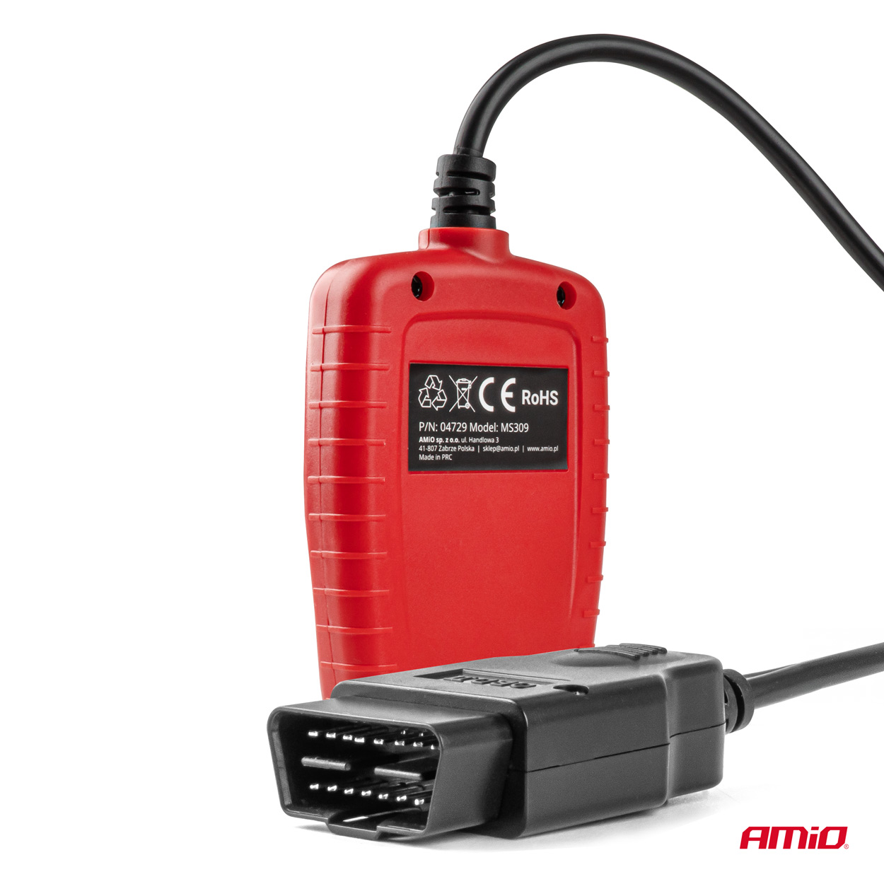 AMIO - Διαγνωστικό Αυτοκινήτου Obd 2 Τύπου V300 Τάση Λειτουργίας 8-18V Με Οθόνη Lcd 128X64 Pixels Για Επιβατικά Αυτοκίνητα - 1 Τεμ. (04729/AM) - Thumbnail 2