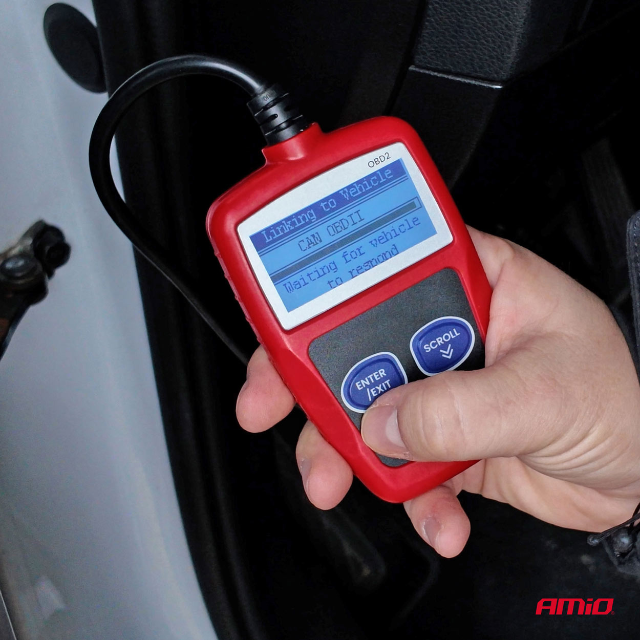 AMIO - Διαγνωστικό Αυτοκινήτου Obd 2 Τύπου V300 Τάση Λειτουργίας 8-18V Με Οθόνη Lcd 128X64 Pixels Για Επιβατικά Αυτοκίνητα - 1 Τεμ. (04729/AM) - Thumbnail 4