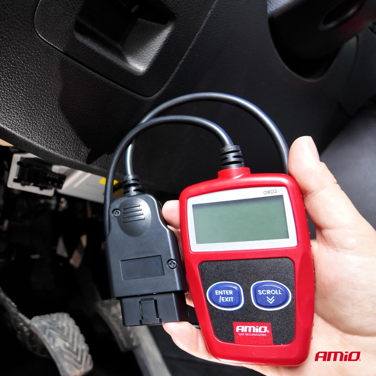 AMIO - Διαγνωστικό Αυτοκινήτου Obd 2 Τύπου V300 Τάση Λειτουργίας 8-18V Με Οθόνη Lcd 128X64 Pixels Για Επιβατικά Αυτοκίνητα - 1 Τεμ. (04729/AM) - Thumbnail 5
