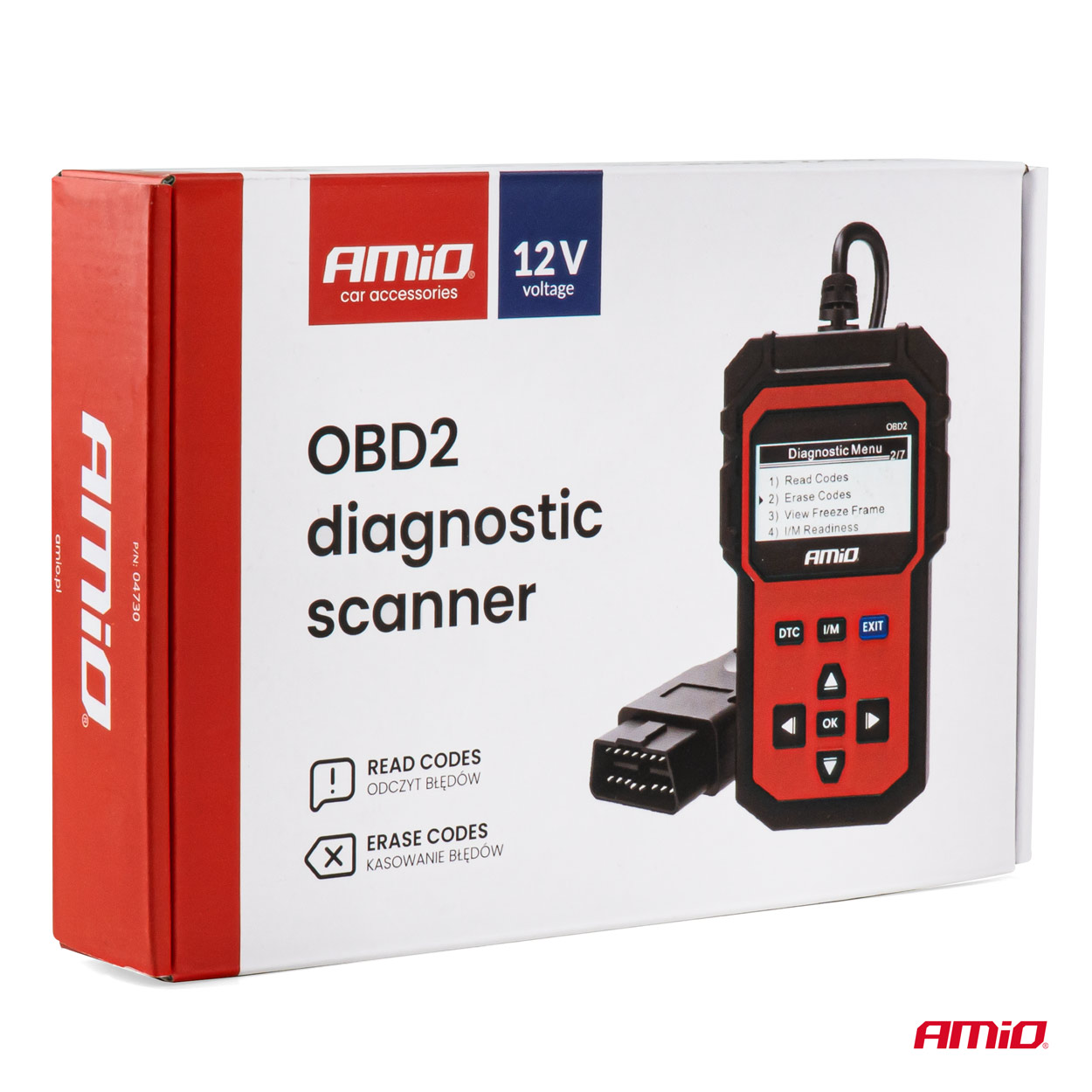 AMIO - Διαγνωστικό Αυτοκινήτου Obd 2 Τύπου V311 Τάση Λειτουργίας 8-15V Με Οθόνη Lcd 128X64 Pixels Για Επιβατικά Αυτοκίνητα - 1 Τεμ. (04730/AM) - Thumbnail 3