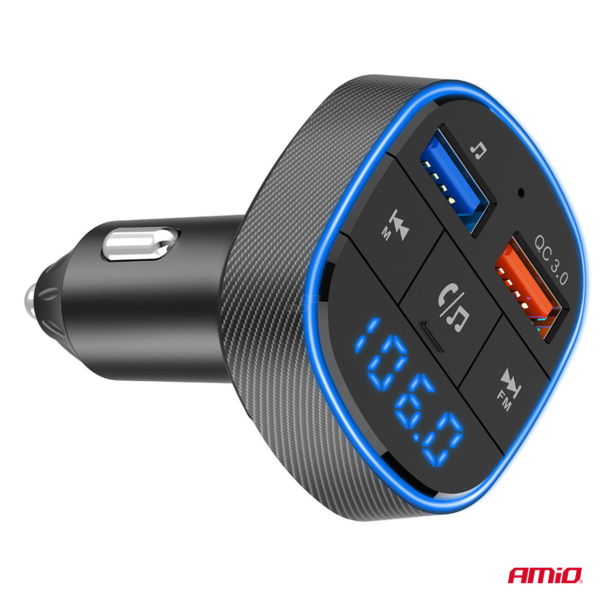 AMIO - Fm Transmitter Αναπτήρα Τύπου FMT01 Τάση Λειτουργίας Για Επιβατικά Αυτοκίνητα Και Φορτηγά Με 2XUSB Type-a Για Επιβατικά Αυτοκίνητα Και Φορτηγά - 1 Τεμ. (04648/AM) - Thumbnail 9