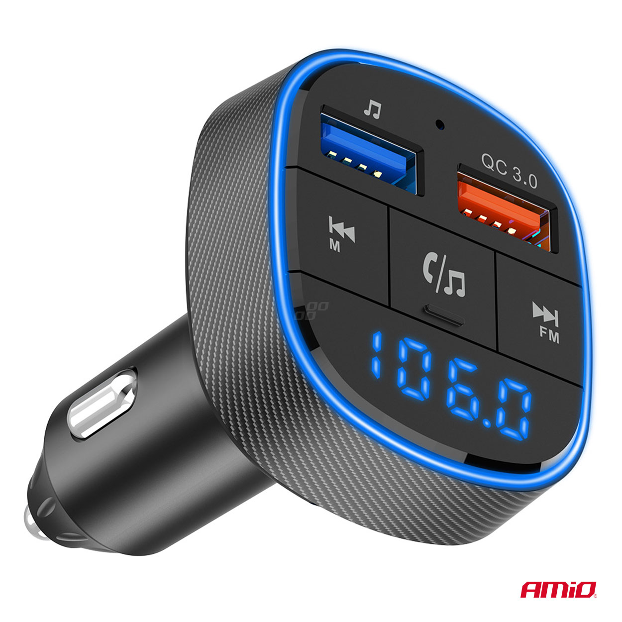 AMIO - Fm Transmitter Αναπτήρα Τύπου FMT01 Τάση Λειτουργίας Για Επιβατικά Αυτοκίνητα Και Φορτηγά Με 2XUSB Type-a Για Επιβατικά Αυτοκίνητα Και Φορτηγά - 1 Τεμ. (04648/AM) - Thumbnail 10
