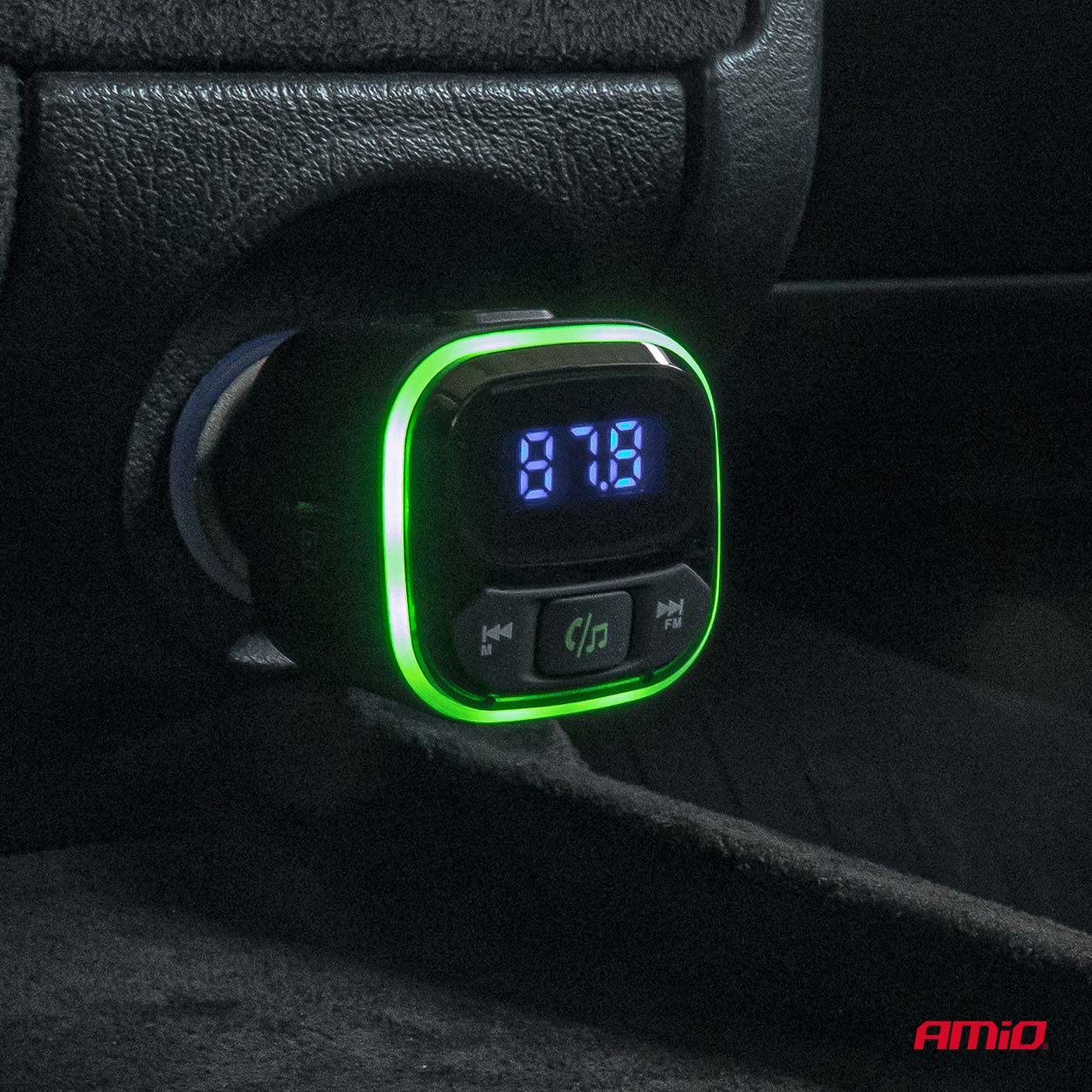 AMIO - Fm Transmitter Αυτοκινήτου 12/24V Με 1XUSB Type-a Και 2XUSB Type-c - 1 Τεμ. (04651/AM) - Thumbnail 2
