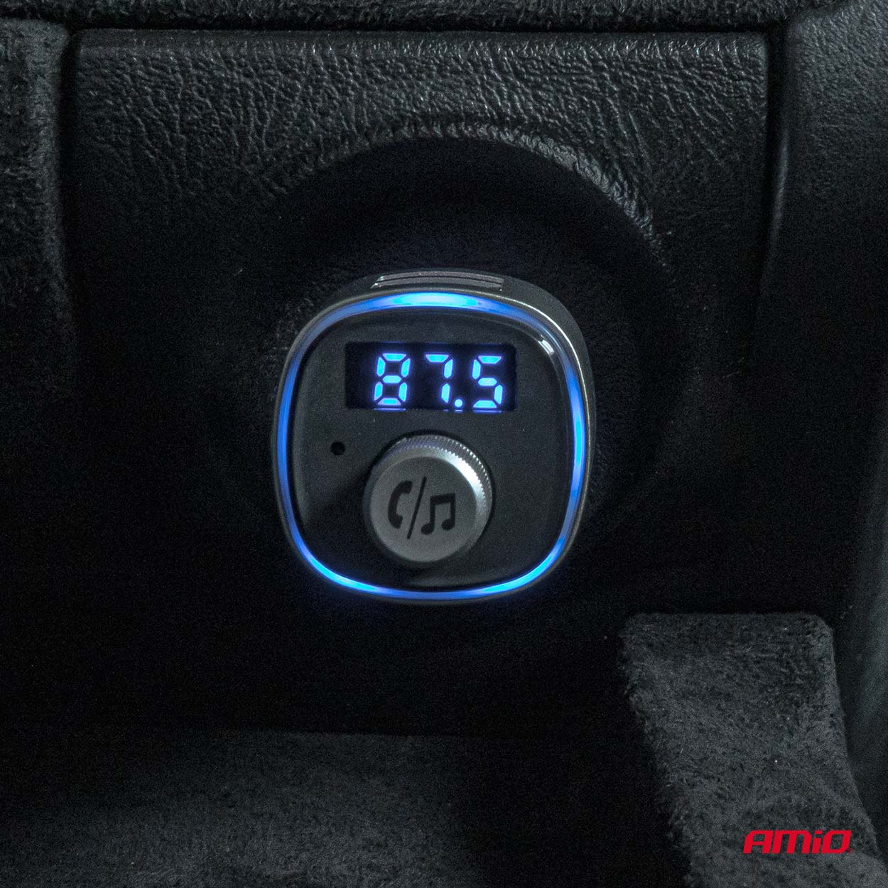 AMIO - Fm Transmitter Αυτοκινήτου 12/24V Με 2XUSB Type-a Και Υποδοχή Microsd - 1 Τεμ. (04654/AM) - Thumbnail 7
