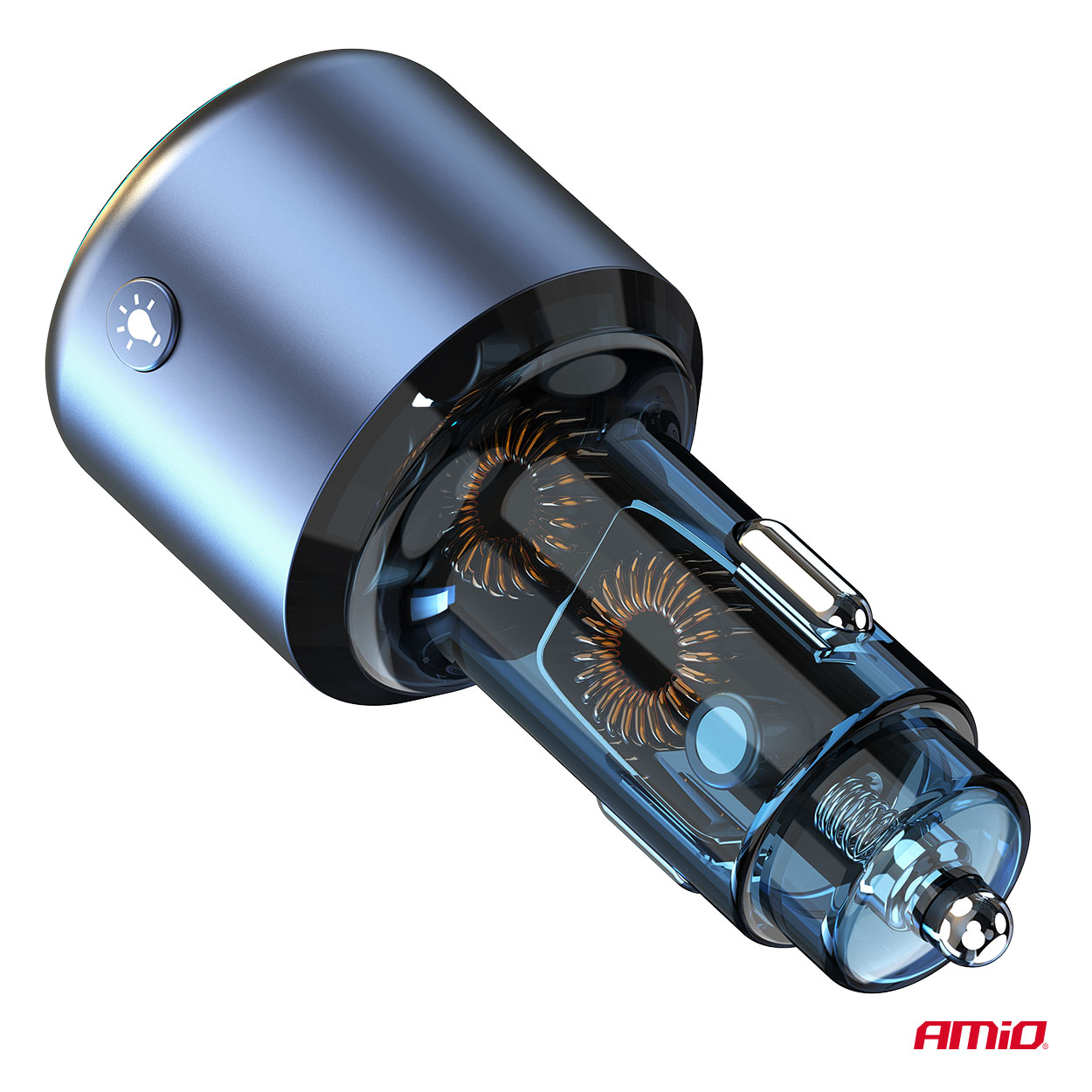 AMIO - Fm Transmitter Αυτοκινήτου 12/24V Με 1XUSB Type-a Και 1XUSB Type-c - 1 Τεμ. (04655/AM) - Thumbnail 10