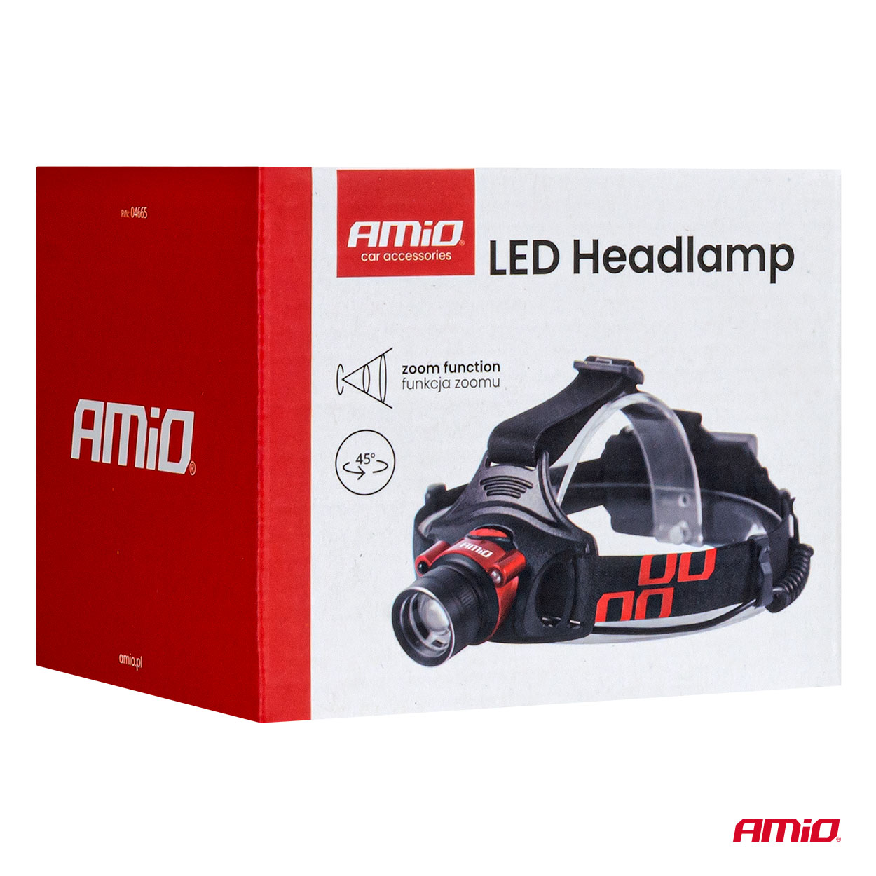 AMIO - Φακός Κεφαλής Εργασίας Τύπου T6 LED Χωρητικότητα Μπαταρίας 3600MAH - 1 Τεμ. (04665/AM) - Thumbnail 13