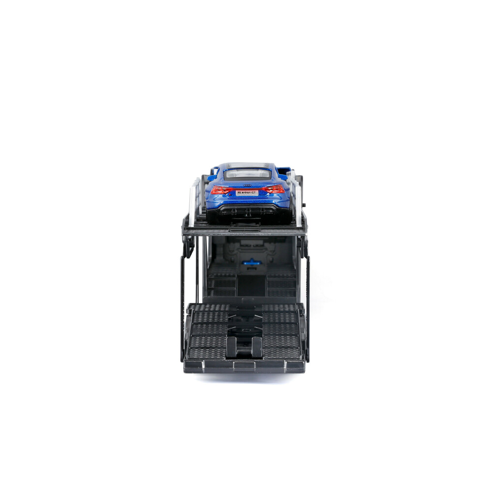 LAMPA - Μινιατούρα Νταλίκα Iveco S-way Με Καρότσα Αυτοκινήτων & Audi Rs E-tron 1:43 Burago - 1 Τεμ. (L.BU31475) - Thumbnail 5