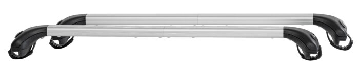 MENABO Πτυσσομενες Μπαρες Οροφης Αλουμινιου Ariete 81.5-119.5 Cm Σε Ασημι Χρωμα Για Subaru Forester (sk) 5 Doors 2019> Με Raised Rails 5.5 Cm Max - 2 Τεμ. (12050/MB) - Thumbnail 4