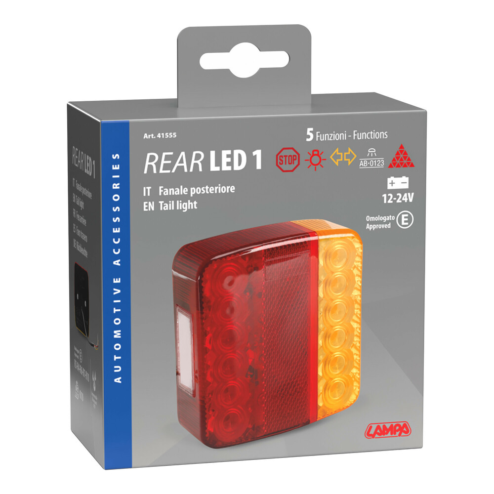 LAMPA - Φανάρι Τρέιλερ/φορτηγού Πίσω 5 Χρήσεων 16LED Τύπου Standard Τάση Λειτουργίας 12/24V Διάσταση 97X105X36MM Για Επιβατικά Αυτοκίνητα Και Φορτηγά - 1 Τεμ. (L4155.5) - Thumbnail 5