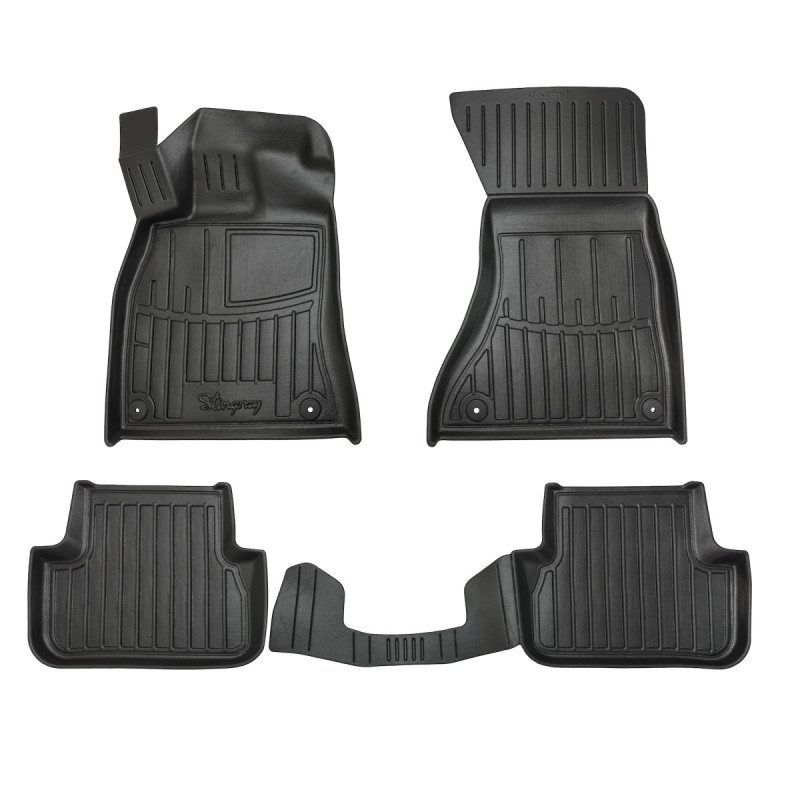 Race Axion - Πατάκια Για Audi A4 (B8) 2007-2015 4πορτο/5πορτο Λάστιχο Σκαφάκια Προστατευτικά Με Κουμπώματα για Επιβατικά Αυτοκίνητα - 5 τεμ. (5030045/ST)