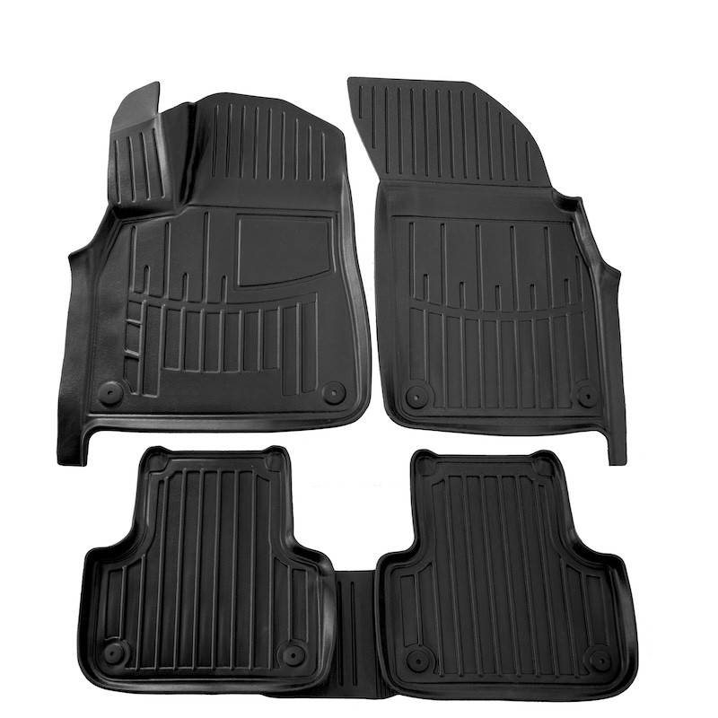 Race Axion - Πατάκια Για Audi Q7 (4M) 2015> 5πορτο Λάστιχο Σκαφάκια Προστατευτικά Με Κουμπώματα για Επιβατικά Αυτοκίνητα - 5 τεμ. (5030115/ST)