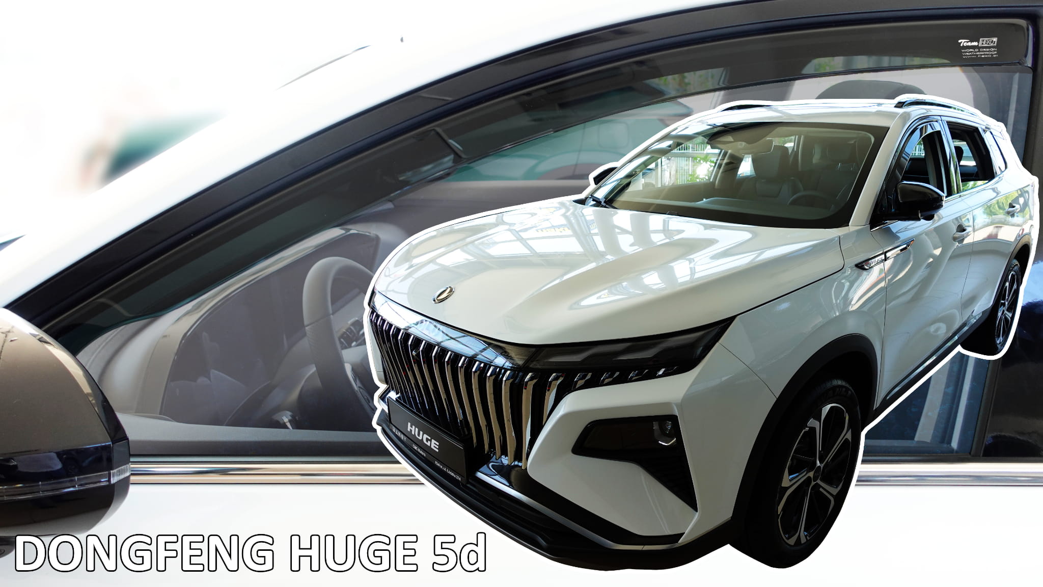 HEKO - Ανεμοθραύστες Παραθύρων Για Dongfeng Huge 2025 > 5πορτο Υλικό Acrylic Χρώμα Φιμέ - 2 Τεμ. (ανεμ.29127)