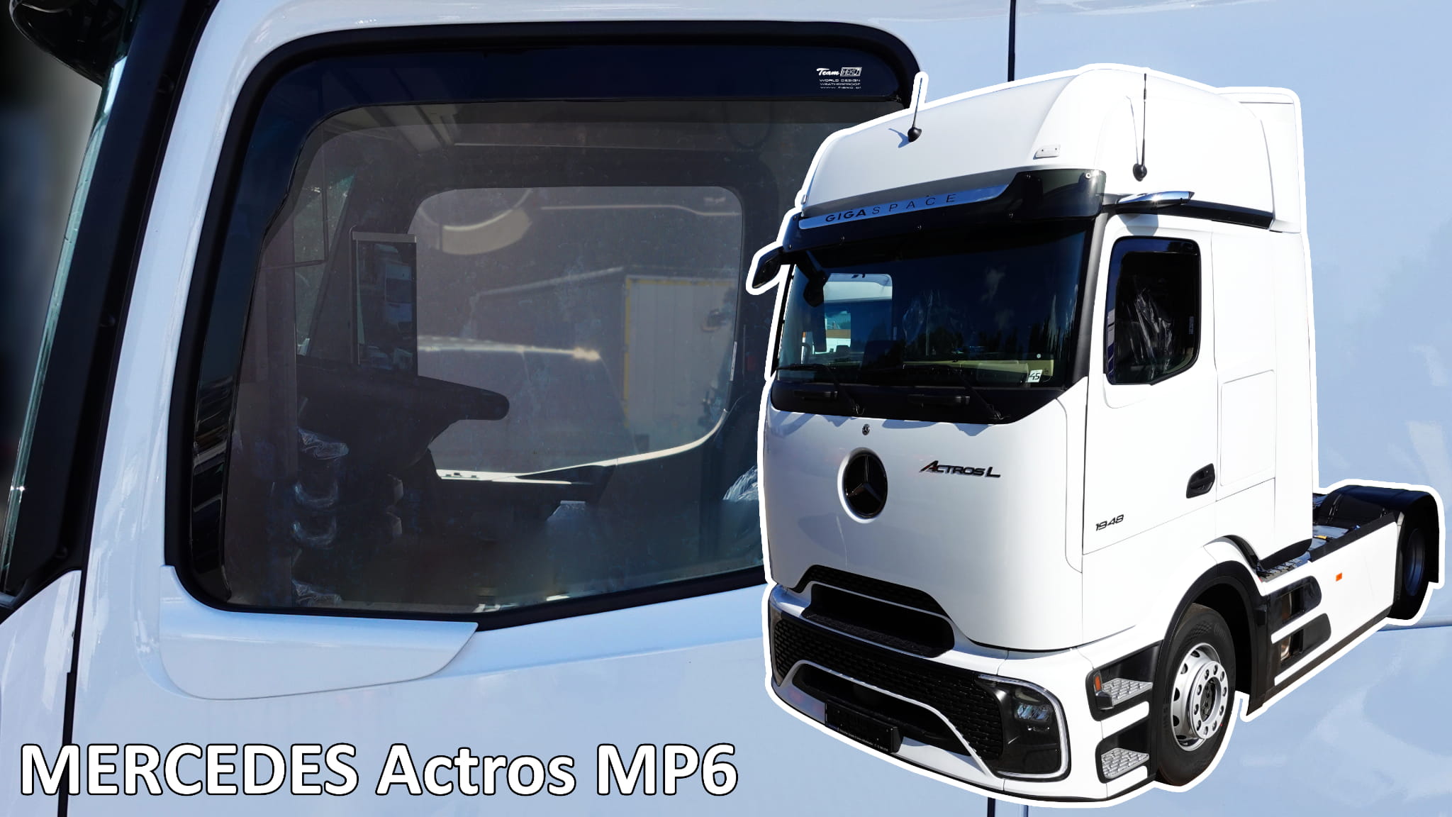Heko - Ανεμοθραύστες Παραθύρων Για Mercedes Benz Actros MP6 2025 > 2πορτο υλικό Acrylic Χρώμα Φιμέ - 2 τεμ. (ΑΝΕΜ.23658/TRUCK)