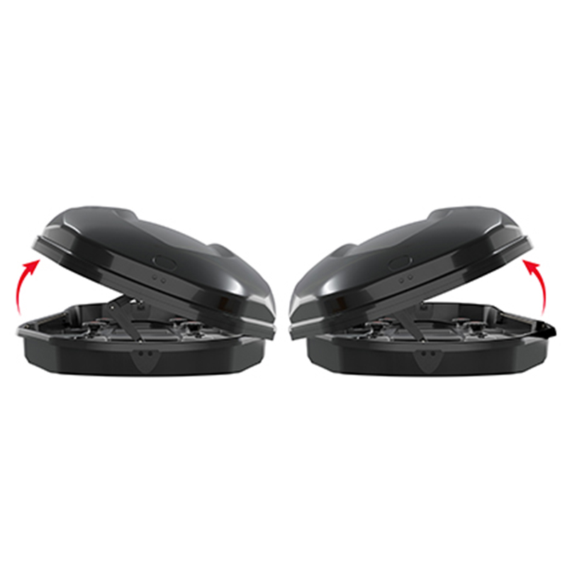 MENABO - Μπαγκαζιέρα Οροφής Satellite 550 Duo Black Crab Με Δαγκάνες Σε Μαύρο Γυαλιστερό Χρώμα Από ABS Πλαστικό Με Διαστάσεις 198X94X36 Cm - 1 Τεμ. (16930/MB) - Thumbnail 6