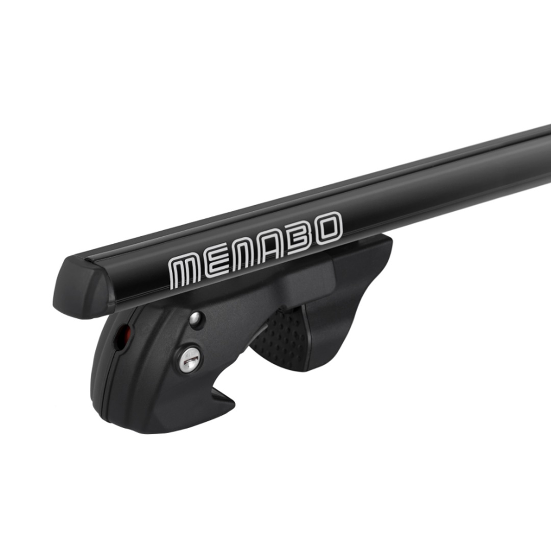 MENABO Μπαρες Οροφης Αλουμινιου Sherman Black 120 Cm Σε Μαυρο Χρωμα Για Volkswagen Polo Iii (6N2) Variant 5 Doors 1999>2003 Με Raised Rails (παράλληλες Μπάρες Με Κενό) - 2 Τεμ. (12280/MB) - Thumbnail 5