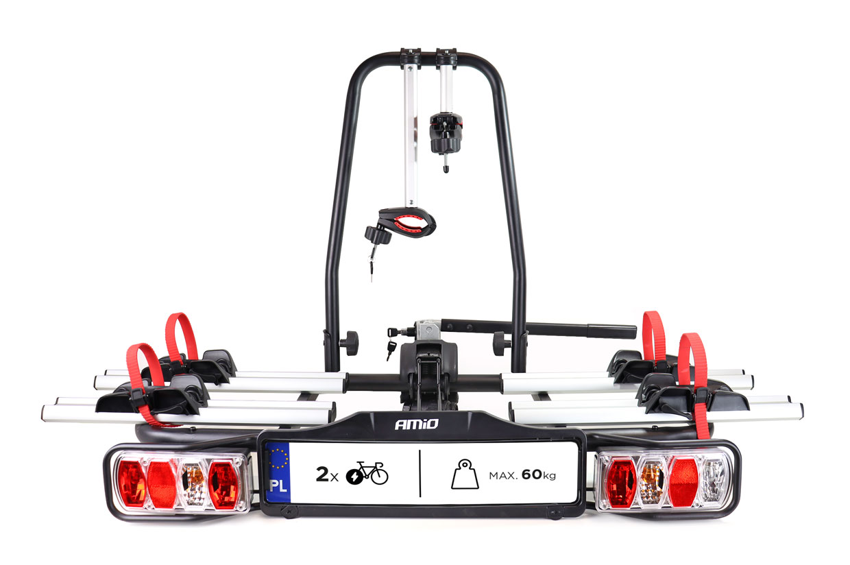 AMIO – Βάση Ποδηλάτου Κοτσαδόρου TBC-02/2 Για 2 E-bike Έως 60KG Με Αναδίπλωση & Κλείδωμα Για Ασφαλή Μεταφορά – 1 Τεμ. (02585/AM) - Thumbnail 2
