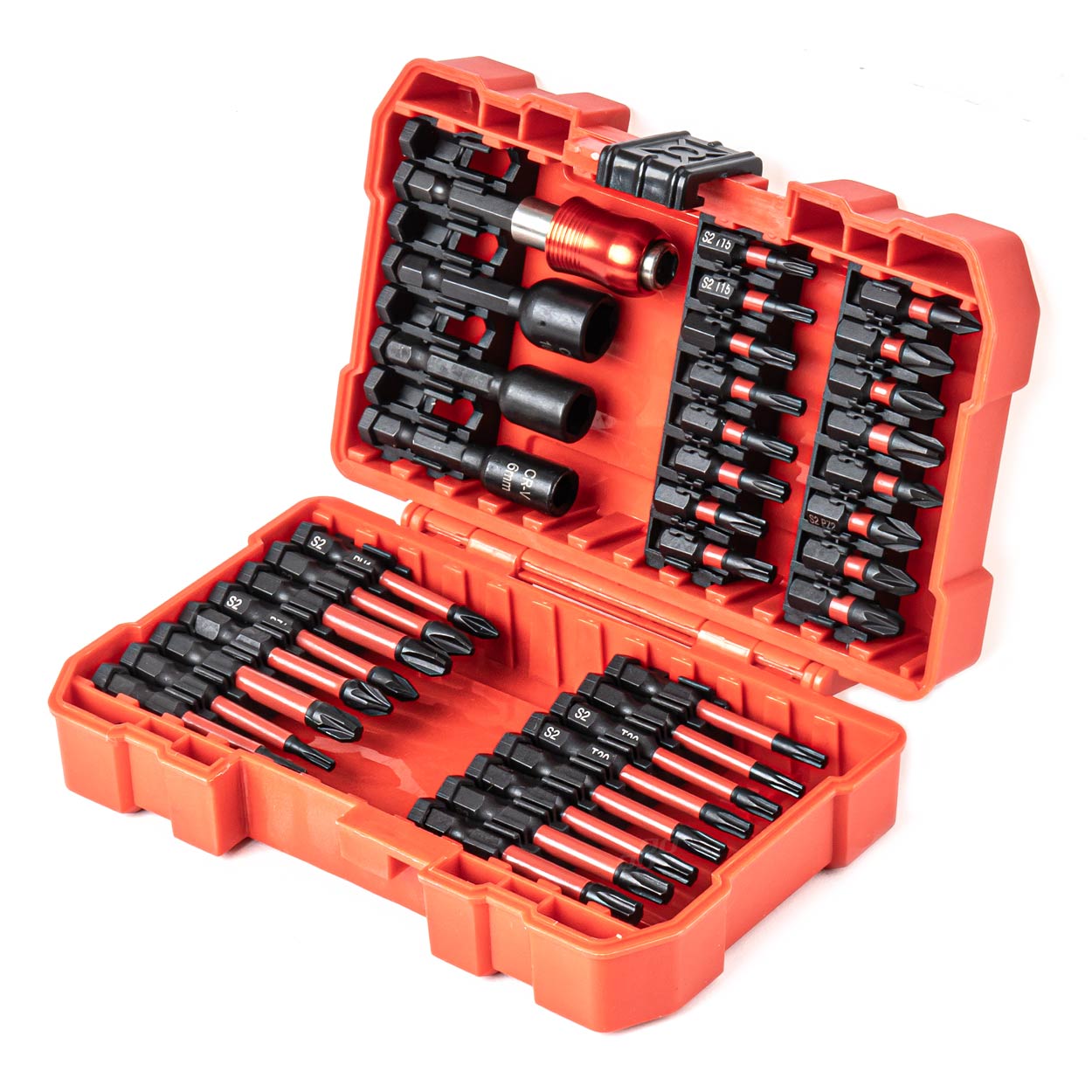 Amio – Σετ Καρυδάκια & Μύτες Καστάνιας 25/50mm Heavy Duty σε Βαλιτσάκι για Σταθερή Τοποθέτηση Εργαλείου & Καθημερινή Χρήση – 36 Τεμ. (04782/AM)