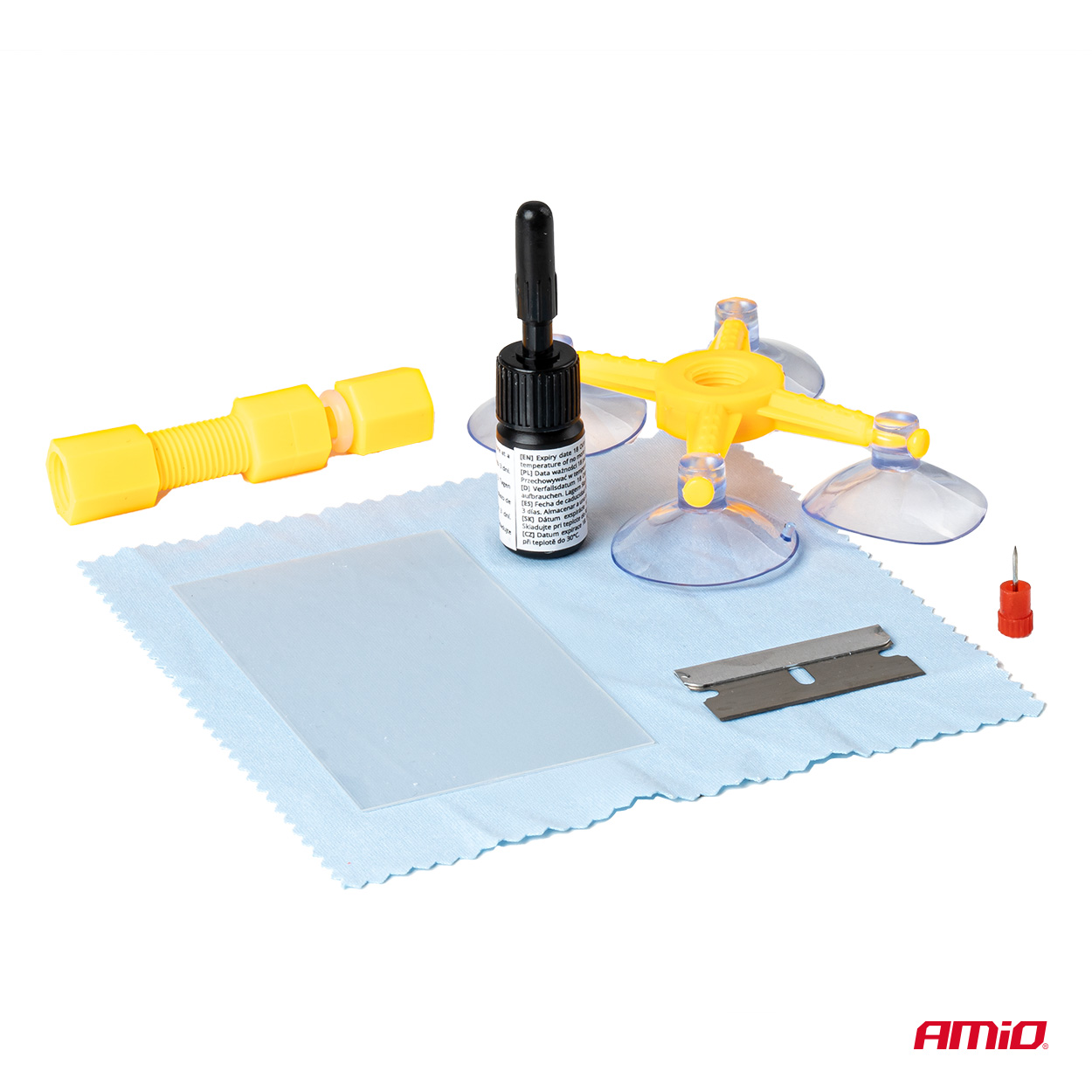 AMIO – Kit Επισκευής Παρμπρίζ & Τζαμιών Με Ρητίνη Heavy Duty Για Ασφαλή Εγκατάσταση & Καθημερινή Χρήση – 1 Κιτ (04792/AM) - Thumbnail 2