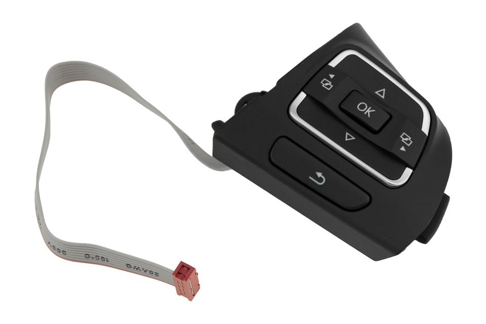 NTY - Χειριστήριο Τιμονιού για VW Golf 6 / Amarok / Tiguan / Touran / Caddy με άμεσο έλεγχο λειτουργιών εξασφαλίζει εργοστασιακή ακρίβεια χωρίς αστοχίες OE 5C0959537A – 1 Τεμ. (EWS-VW-173)