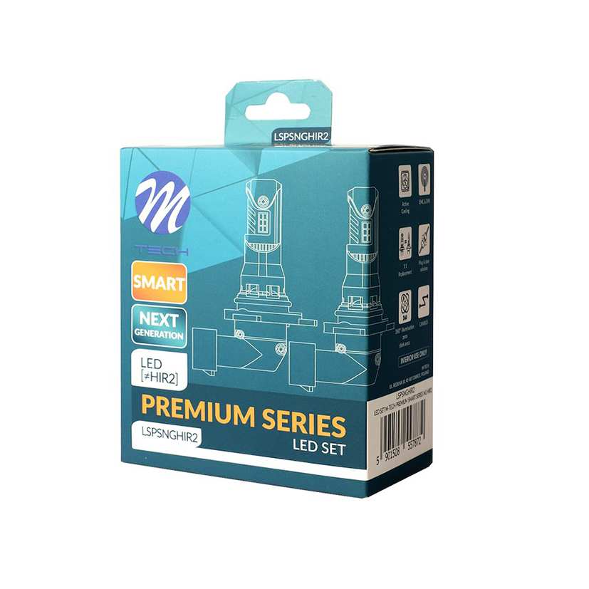 M-TECH - Λάμπες LED H15 Τύπου Premium Smart Series Με Canbus Και CSP3570, Τάση Λειτουργίας 12V, Ισχύ Έως 35W, Φωτεινότητα Έως 5000LM Και Χρώμα 6000K, Για Φανάρια Με Προτζέκτορα - 2 Τεμ. (LSPSNGHIR2/MT) - Thumbnail 3