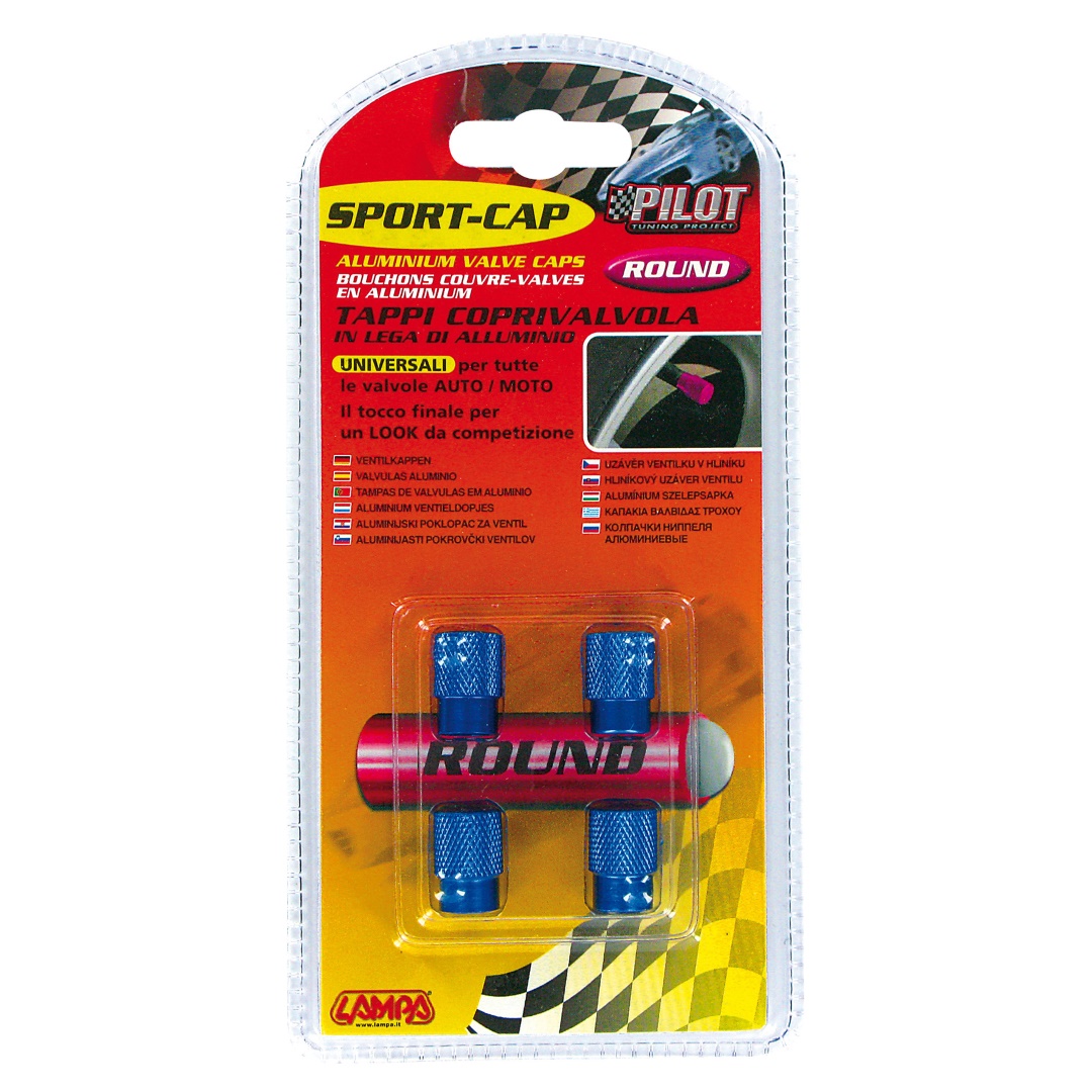 Καπακια Βαλβιδων Sport-cap Μπλε 4 Τεμ. - Thumbnail 2
