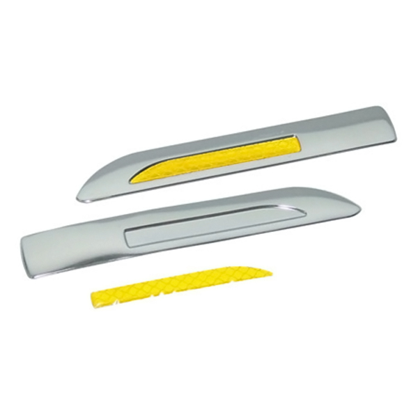 Διακοσμητικο Αυτοκολλητο Καθρεπτη Mirror Trim Ii (χρωμιο/πορτοκαλι Ανακλαστηρας - 162χ25 Mm) - 2 Τεμ - Thumbnail 2
