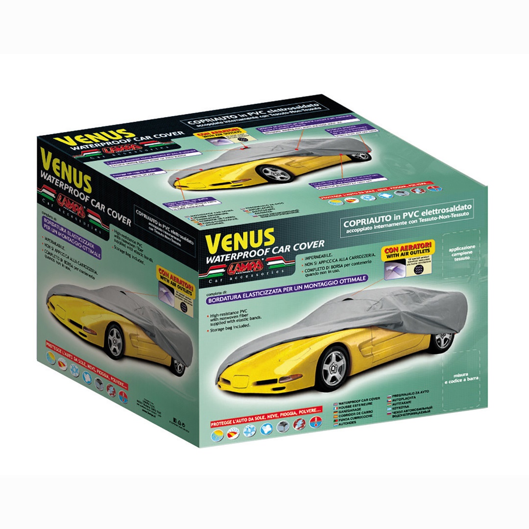 Κουκουλα Αυτοκινητου Venus 22 Αδιαβροχη Απο Pvc Και Non Woven Υφασμα Για Κανονικα Sedan Ιχ (μ475 Χ Π187 Χ Υ150 Cm) LAMPA - 1 Τεμ. - Thumbnail 3