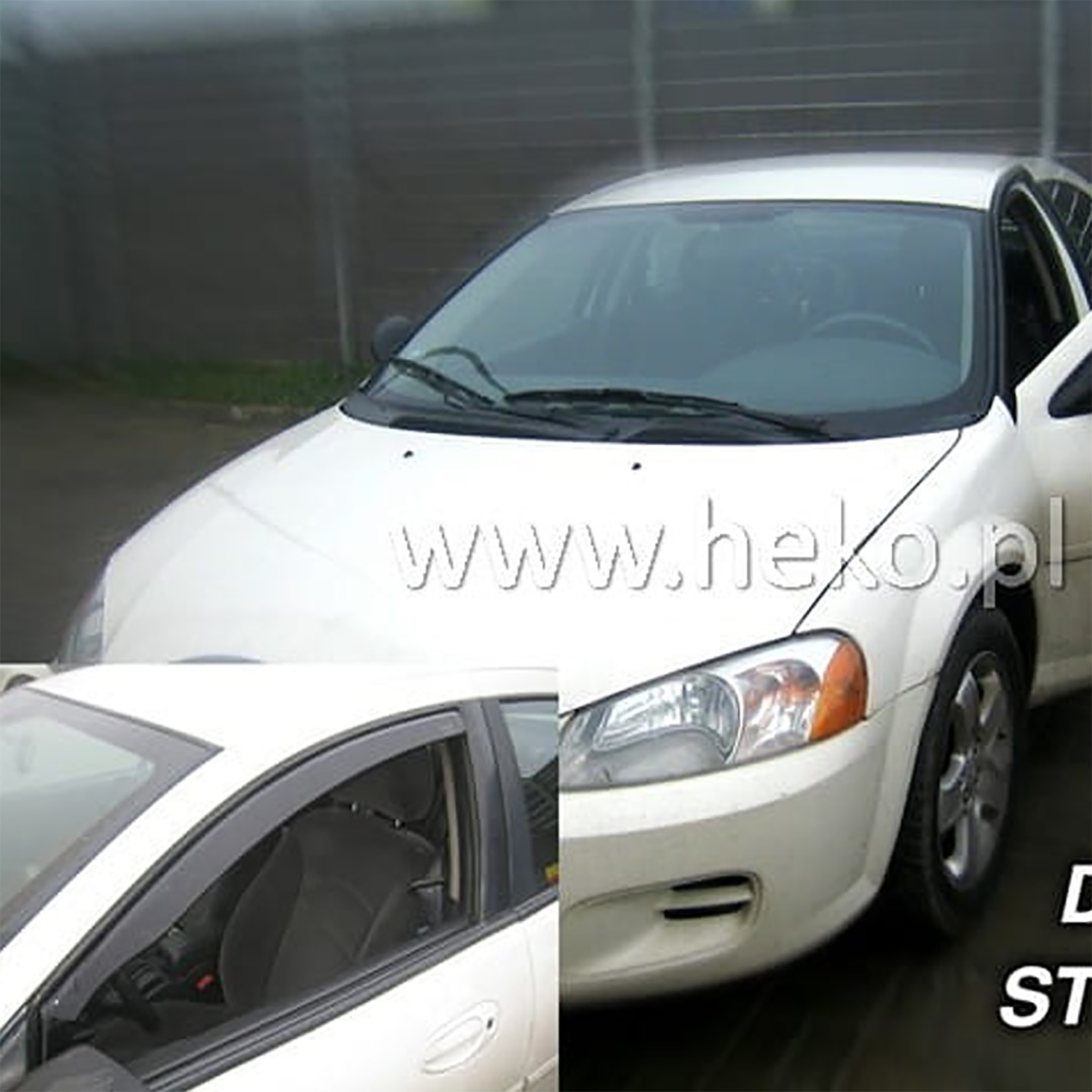 Ανεμοθραυστες Για Dodge Stratus 4D 2001-2005 Ζευγαρι Απο Ευκαμπτο Φιμε Πλαστικο HEKO - 2 Τεμ.