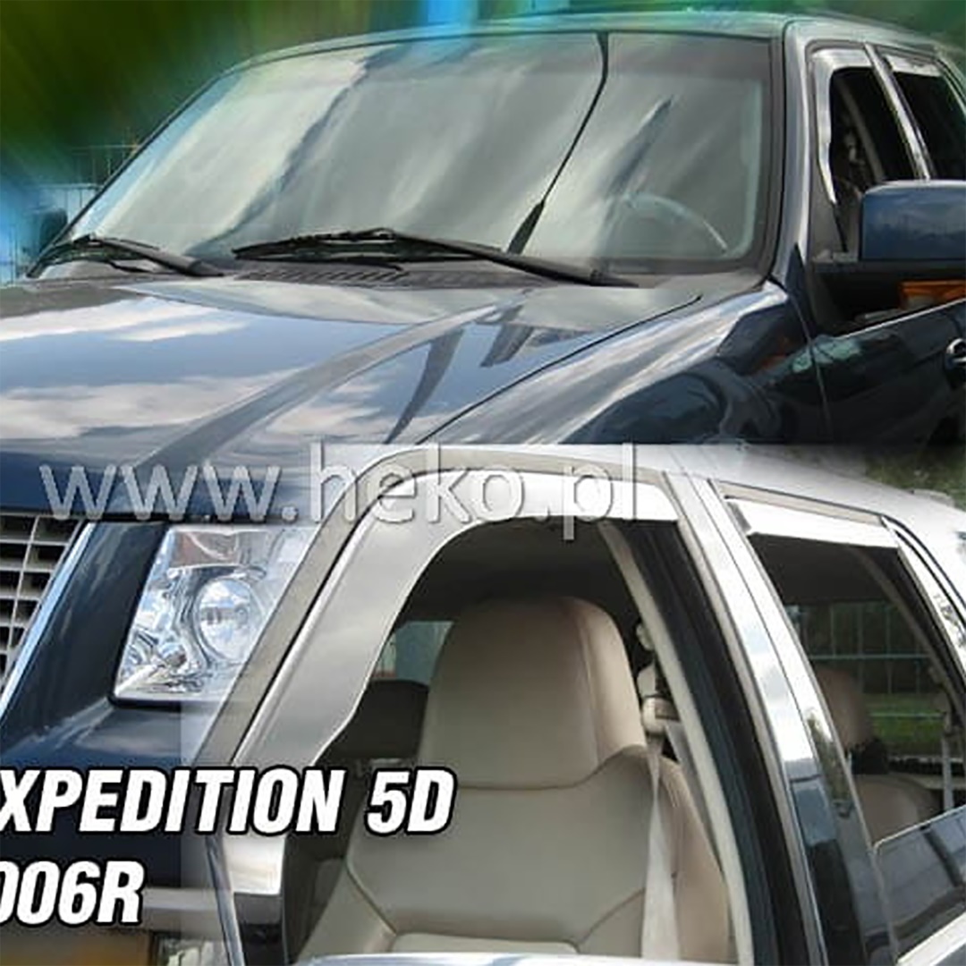 Ανεμοθραυστες Για Ford Expedition 5D 2003-2006 Ζευγαρι Απο Ευκαμπτο Φιμε Πλαστικο HEKO - 2 Τεμ.