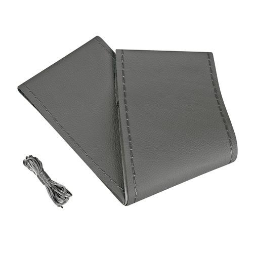 LAMPA Κάλυμμα Τιμονιού Αυτοκινήτου Standard Leather Top Grip Δετό 37-39εκ. Άοσμο Γνήσιο Δέρμα Ενιαίο Γκρί 1-τεμ. (L3301.2) - Thumbnail 3
