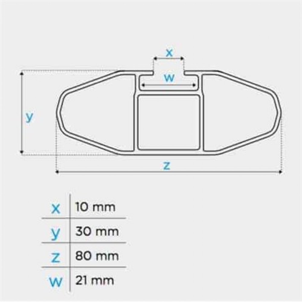 MENABO Μπαρες Οροφης Αλουμινιου Blade M Silver 118 Cm Με Ακρα Alfa High Για Dacia Duster I 5 Doors 2013>2018 Με Raised Rails - 2 Τεμ. (12920/MB) - Thumbnail 6