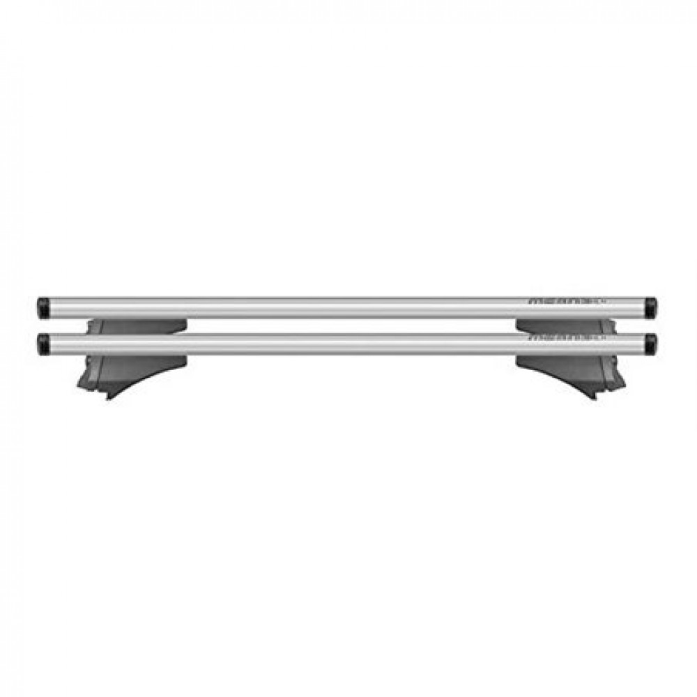 MENABO Μπαρες Οροφης Αλουμινιου Blade M Silver 118 Cm Με Ακρα Alfa High Για Nissan Pathfinder (R51) 4 Doors 2005>2012 Με Flush Rails - 2 Τεμ. (12920/MB) - Thumbnail 2