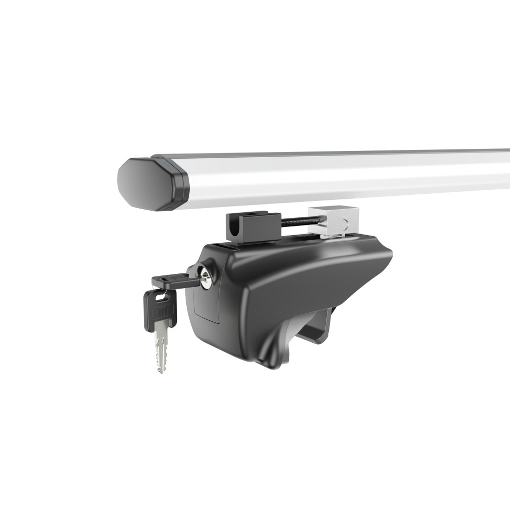 MENABO Μπαρες Οροφης Αλουμινιου Blade L Silver 127 Cm Με Ακρα Gamma Flat Για Hyundai Kona Electric (SX2) 5 Doors 2023> Με Flush Rails - 2 Τεμ. (14070/MB) - Thumbnail 2