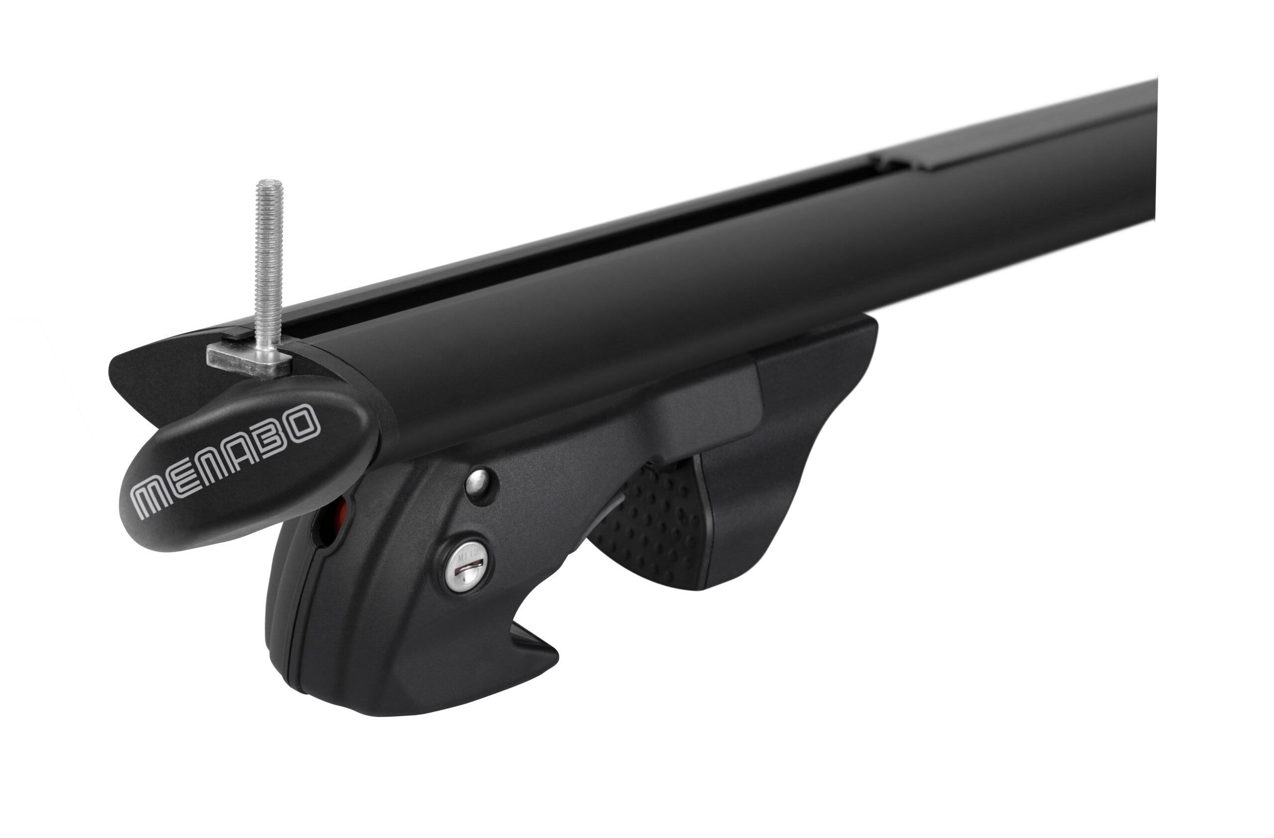 MENABO Μπαρες Οροφης Αλουμινιου Fender 118 Cm Σε Μαυρο Χρωμα Για Skoda Fabia Scout 5 Doors 2009>2014 Με Raised Rails - 2 Τεμ. (14660/MB) - Thumbnail 4