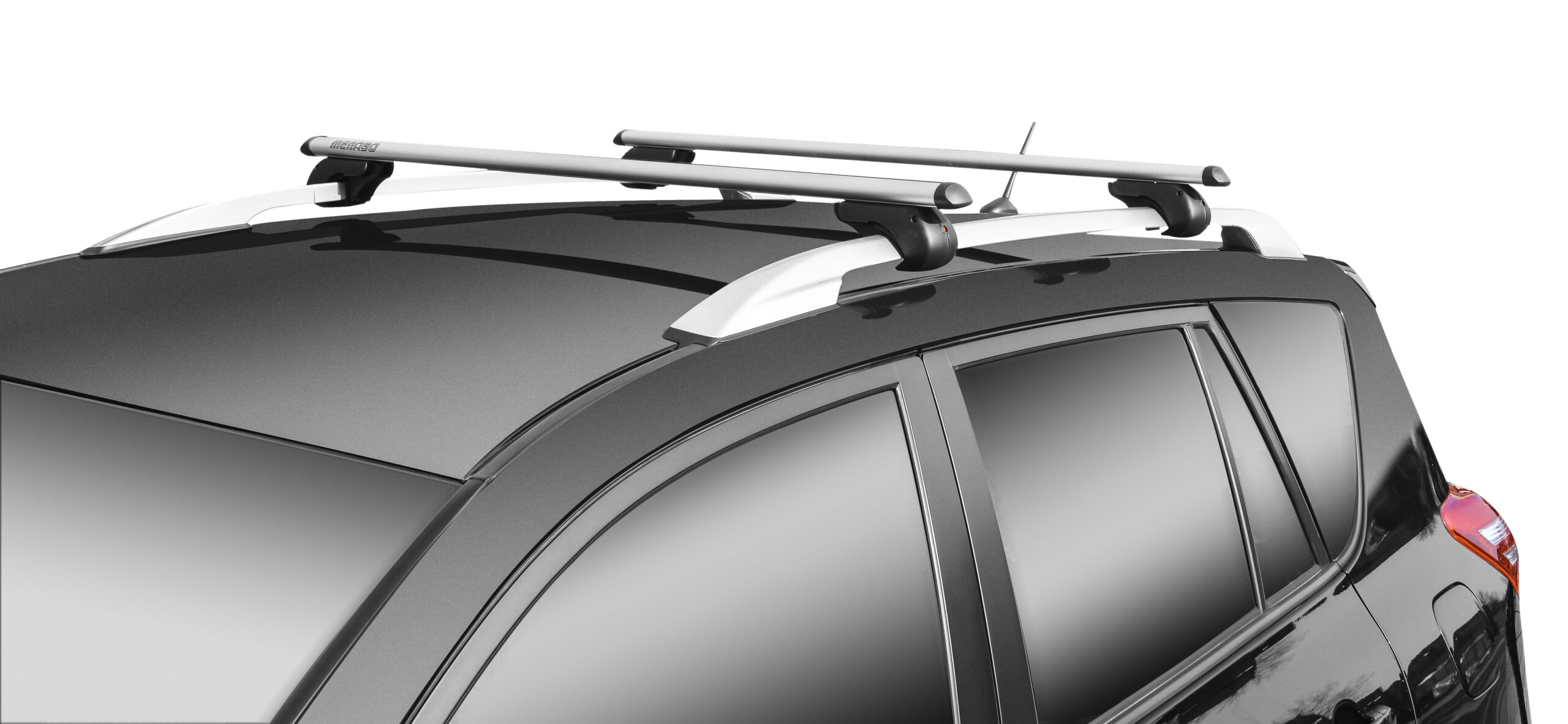 MENABO Μπαρες Οροφης Αλουμινιου Brio 120 Cm Σε Ασημι Χρωμα Για Land Rover Freelander (L314) 5 Doors 1996>2006 Με Raised Rails (παράλληλες Μπάρες Με Κενό) - 2 Τεμ. (4000/MB) - Thumbnail 3