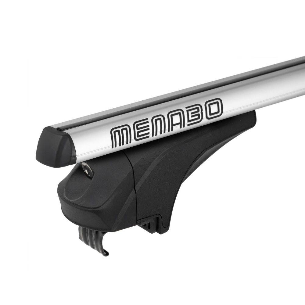 MENABO Μπαρες Αλουμινιου Ariem 118.5 Cm Σε Ασημι Χρωμα Για Volkswagen Touran I (1T) 5 Doors 2010>2015 Με Flush Ή Raised Rails - 2 Τεμ. (14700/MB) - Thumbnail 5
