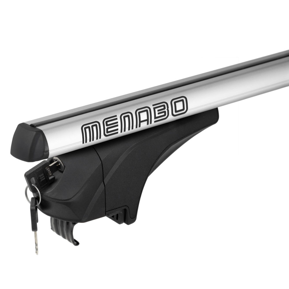MENABO Μπαρες Αλουμινιου Ariem 118.5 Cm Σε Ασημι Χρωμα Για Mg Hs (i) 5 Doors 2018>2024 Με Flush Rails - 2 Τεμ. (14700/MB) - Thumbnail 4