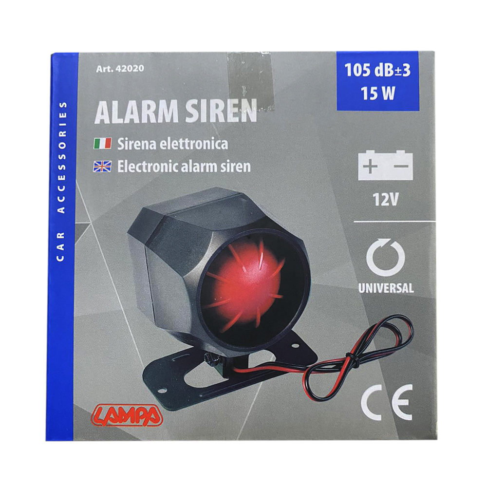 Σειρηνα Συναγερμου 6 Τονων 12V/1,2A/105DB LAMPA - 1 Tem. - Thumbnail 2