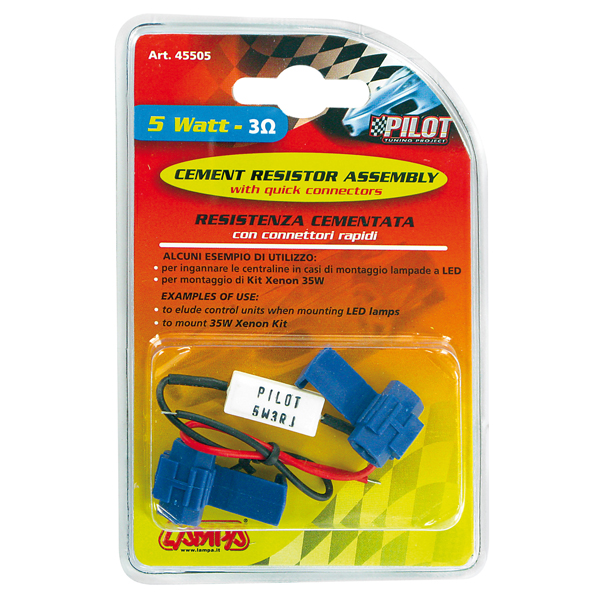 Αντισταση Can-bus 12V - 3ω - 5W (canceller) - Thumbnail 2