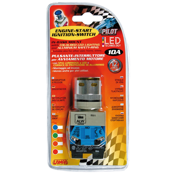 ΔΙΑΚΟΠΤΗΣ ΜΠΟΥΤΟΝ ENGINE START 12V 10A ΠΟΡΤΟΚΑΛΙ
